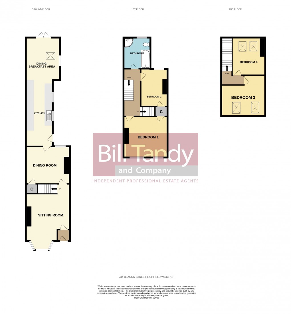 Floorplan for Beacon Street, Lichfield, Staffordshire