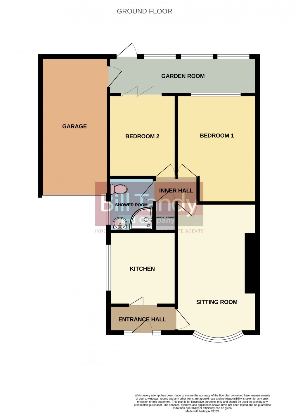 Floorplan for Tame Avenue, Burntwood, Staffordshire