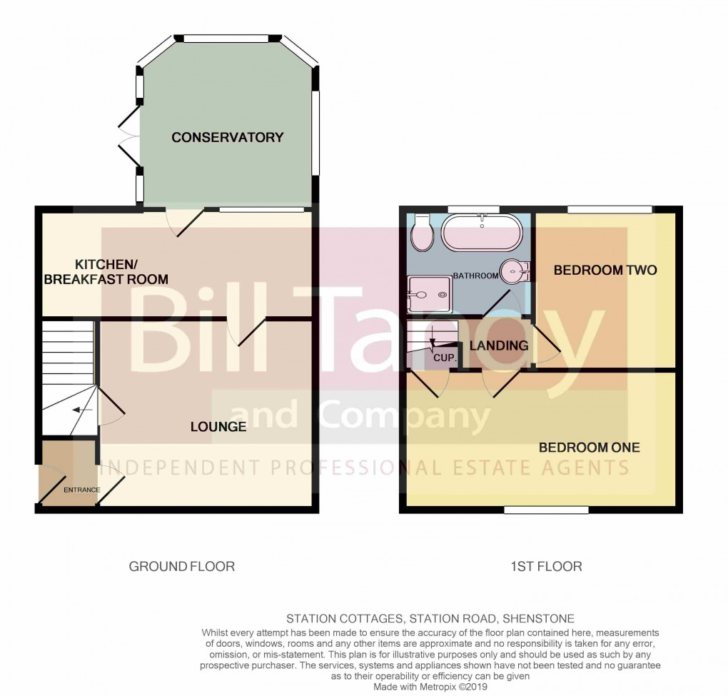 Floorplan for Shenstone, Lichfield, Staffordshire