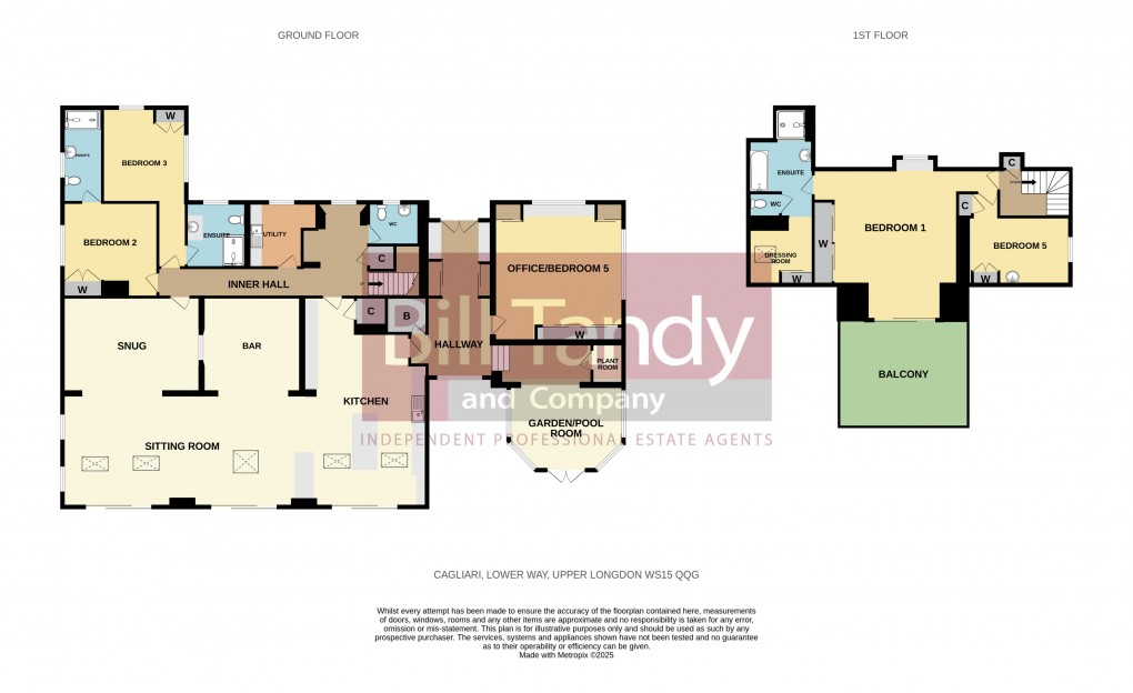 Floorplan for Upper Longdon, Rugeley, Staffordshire