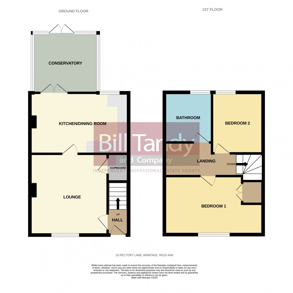 Floorplan for Armitage, Rugeley, Staffordshire