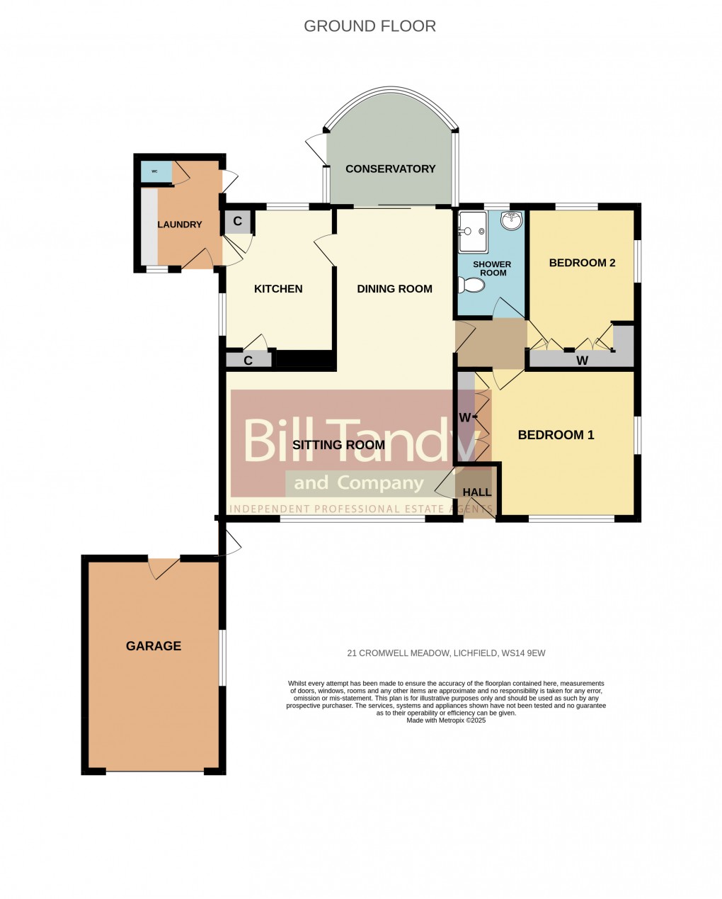 Floorplan for Cromwells Meadow, Lichfield, Staffordshire