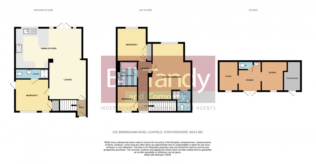 Floorplan for Birmingham Road, Lichfield, Staffordshire