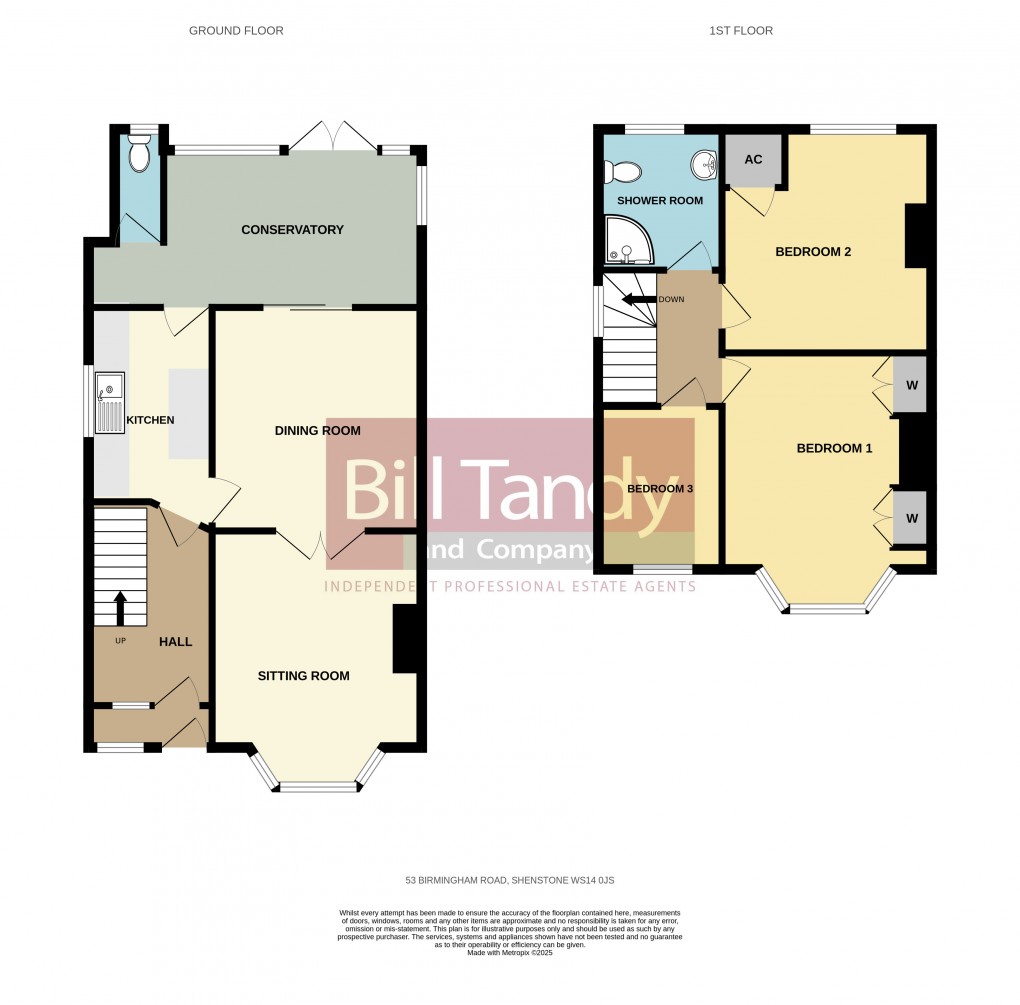 Floorplan for Shenstone, Lichfield, Staffordshire