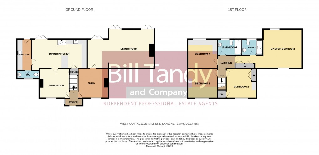 Floorplan for Mill End Lane, Alrewas, Burton-on-Trent, Staffordshire