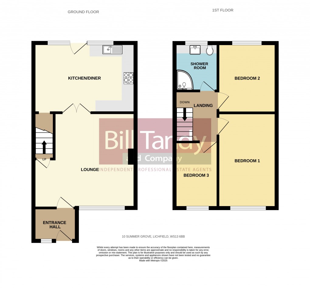 Floorplan for Summer Grove, Lichfield, Staffordshire