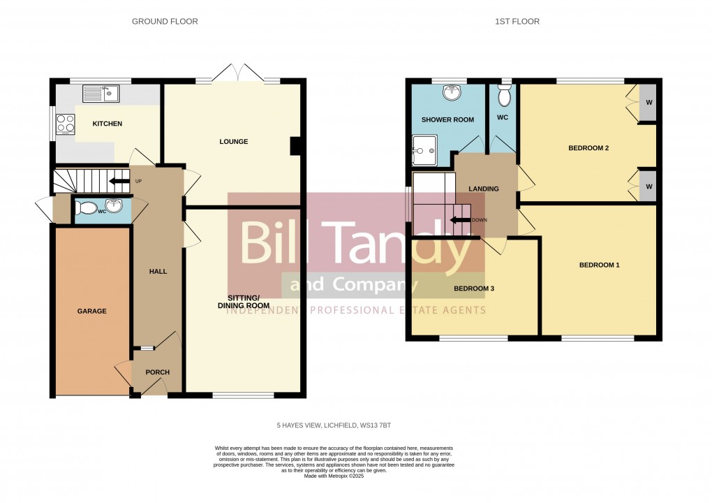 Floorplan for Hayes View, Lichfield, Staffordshire