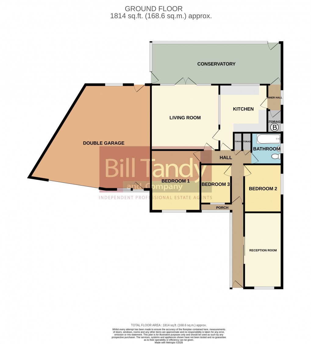 Floorplan for Chaucer Drive, Burntwood, Staffordshire