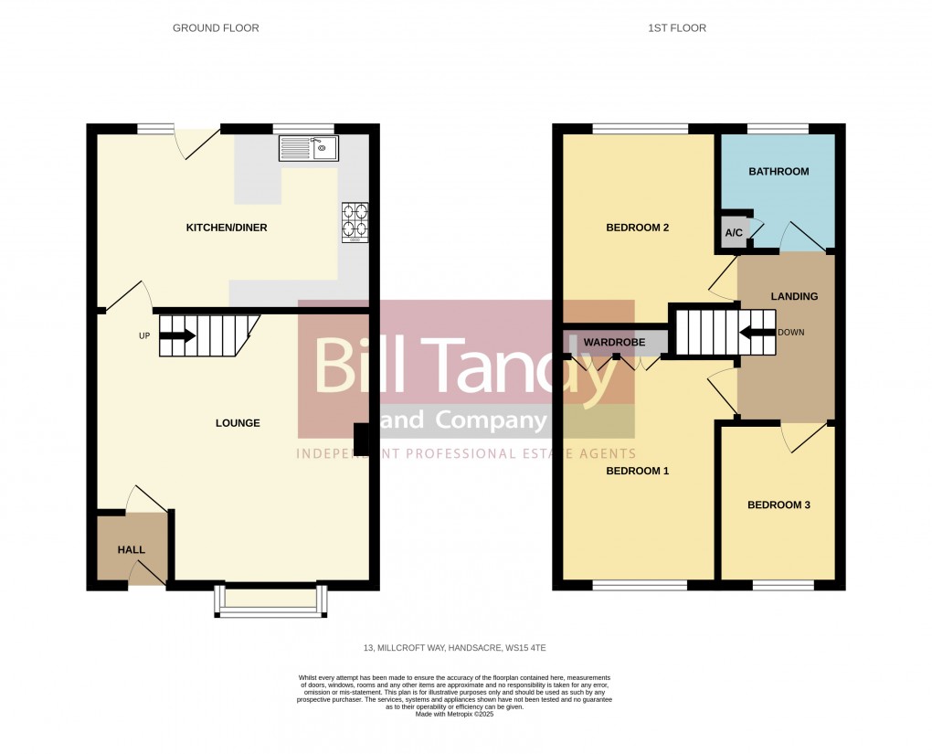 Floorplan for Handsacre, Rugeley, Staffordshire