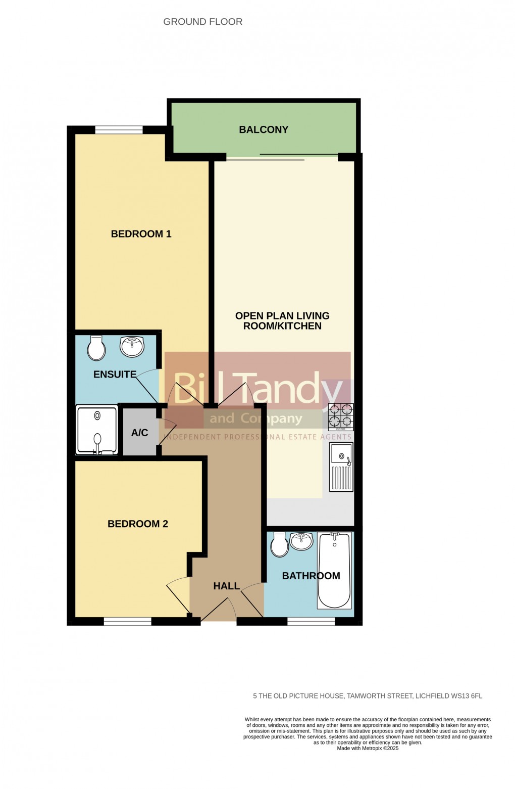 Floorplan for Tamworth Street, Lichfield, Staffordshire
