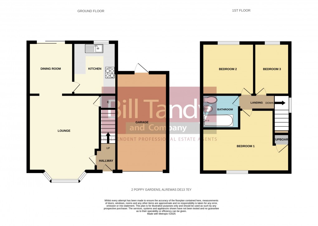 Floorplan for Alrewas, Burton-on-Trent, Staffordshire