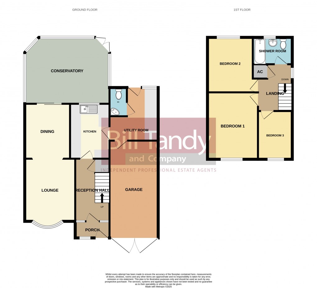 Floorplan for Wentworth Close, Burntwood, Staffordshire
