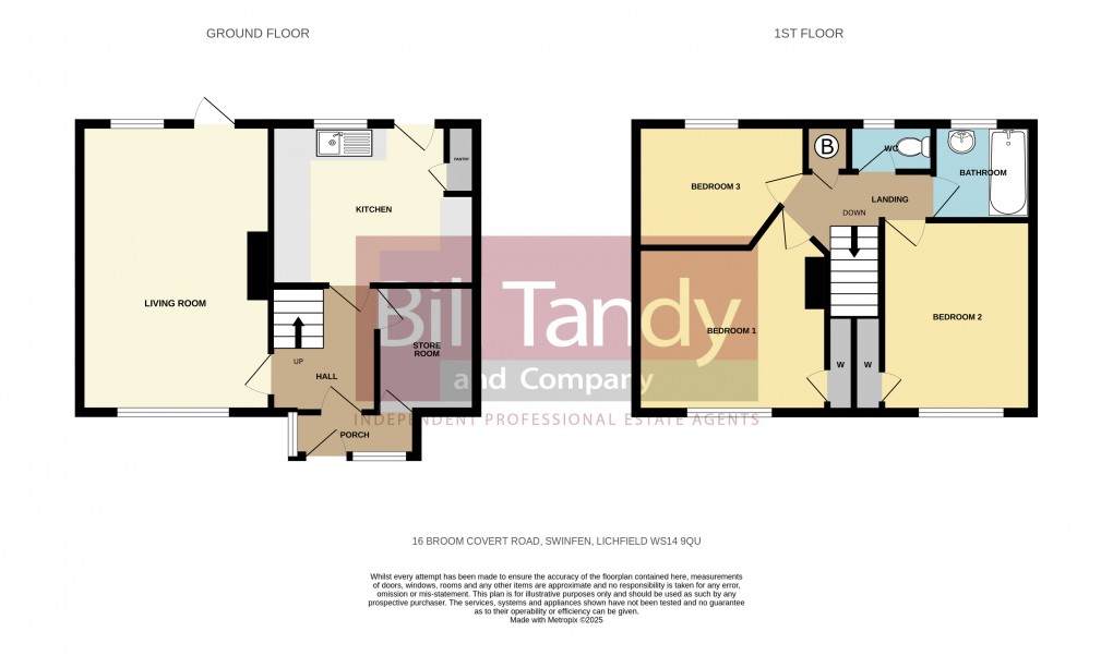Floorplan for Broom Covert Road, Lichfield, Staffordshire