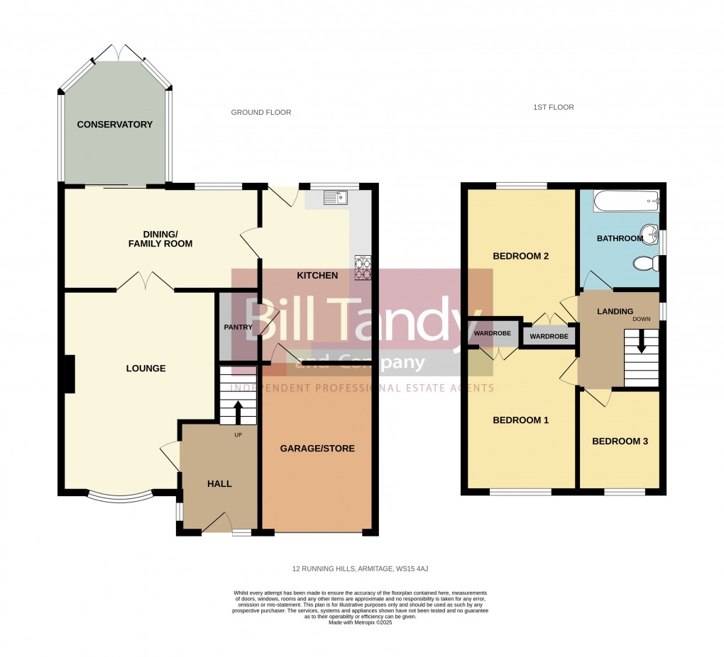 Floorplan for Armitage, Rugeley, Staffordshire