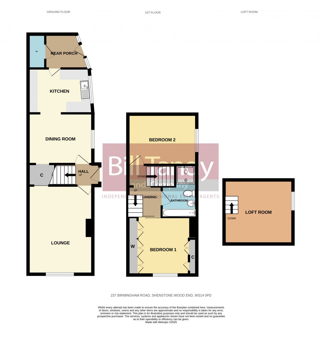 Floorplan for Shenstone Wood End, Lichfield, Staffordshire