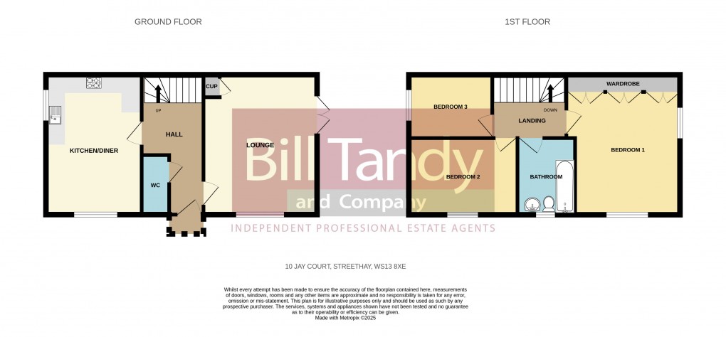 Floorplan for Streethay, Lichfield, Staffordshire