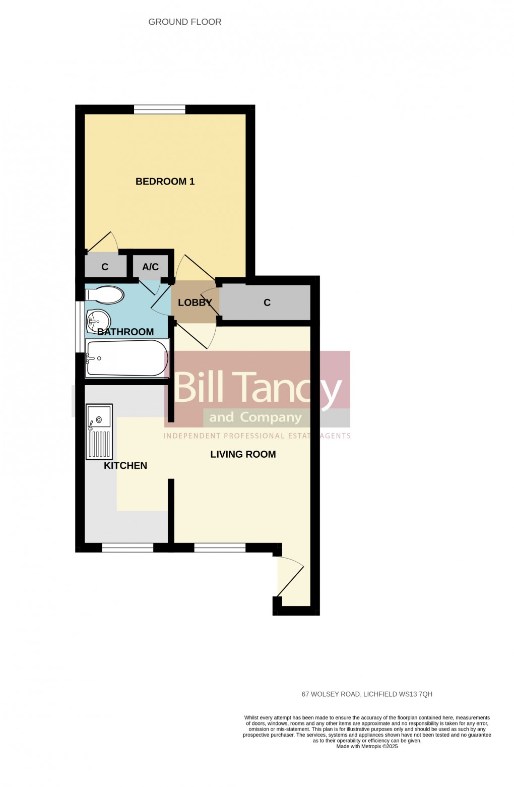 Floorplan for Lichfield, Staffordshire