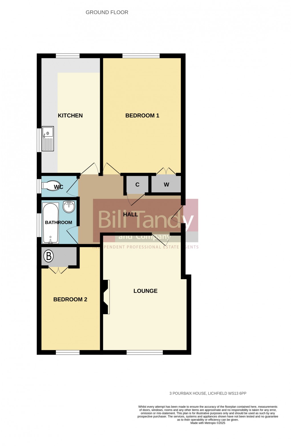 Floorplan for Birmingham Road, Lichfield, Staffordshire