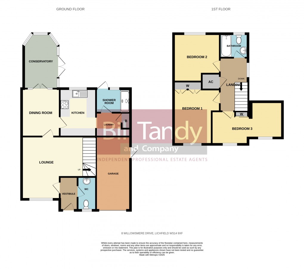 Floorplan for Willowsmere Drive, Lichfield, Staffordshire