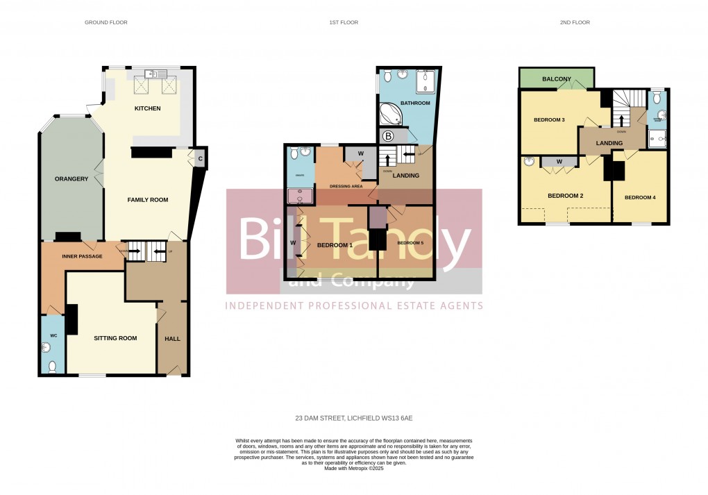 Floorplan for Dam Street, Lichfield, Staffordshire
