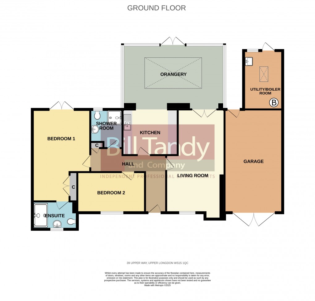 Floorplan for Upper Longdon, Rugeley, Staffordshire