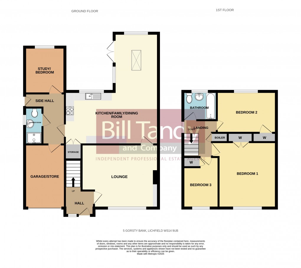 Floorplan for Gorsty Bank, Lichfield, Staffordshire