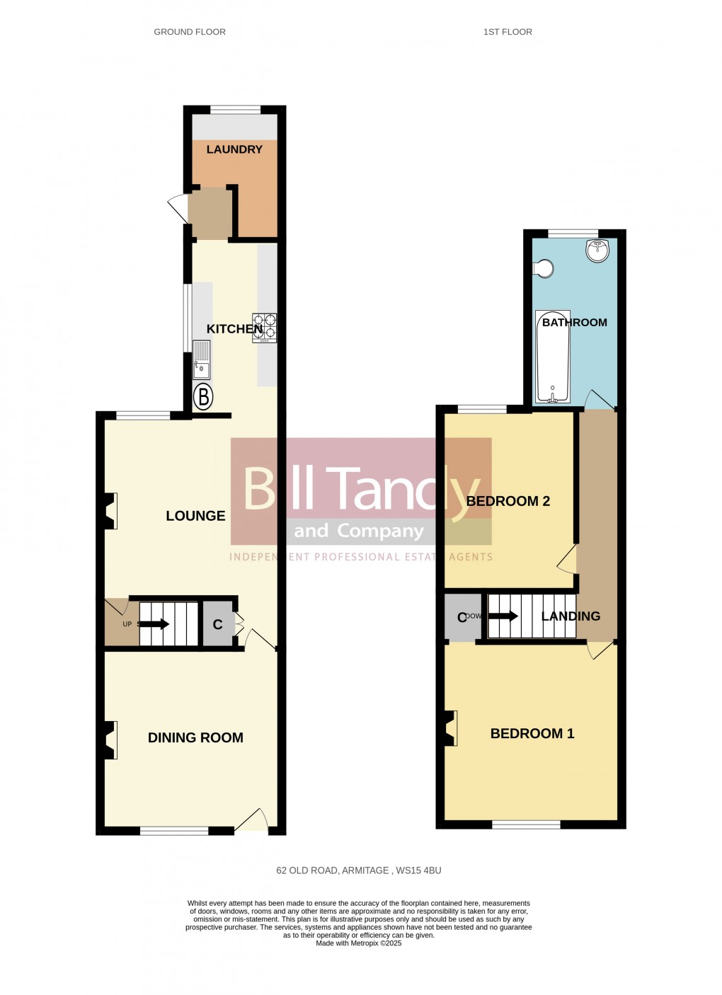 Floorplan for Armitage, Rugeley, Staffordshire