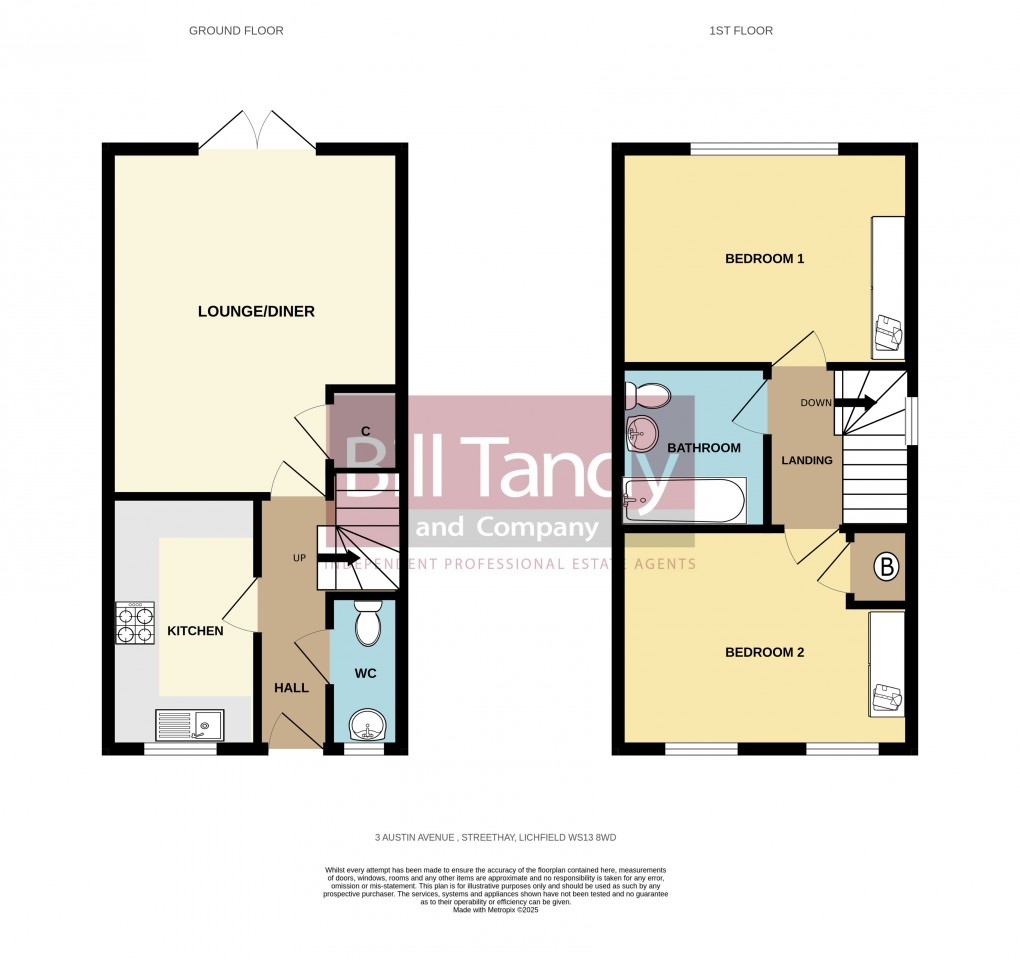 Floorplan for Streethay, Lichfield, Staffordshire