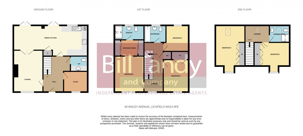 Floorplan for Insley Avenue, Lichfield, Staffordshire