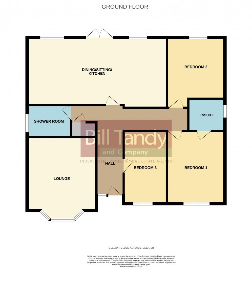 Floorplan for Alrewas, Burton-on-Trent, Staffordshire