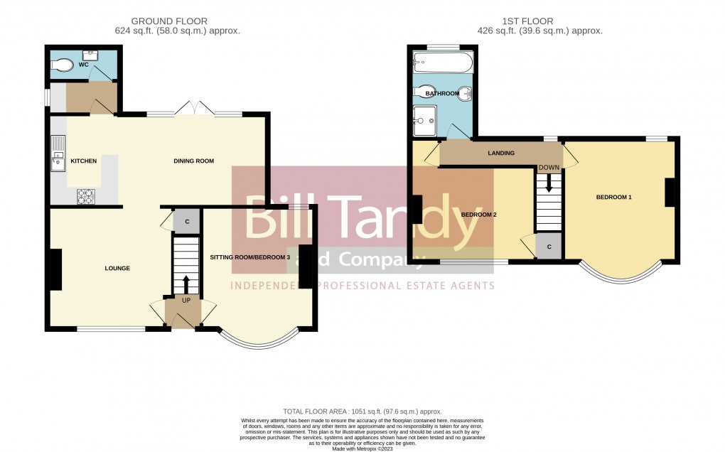 Floorplan for Chase Terrace, Burntwood, Staffordshire