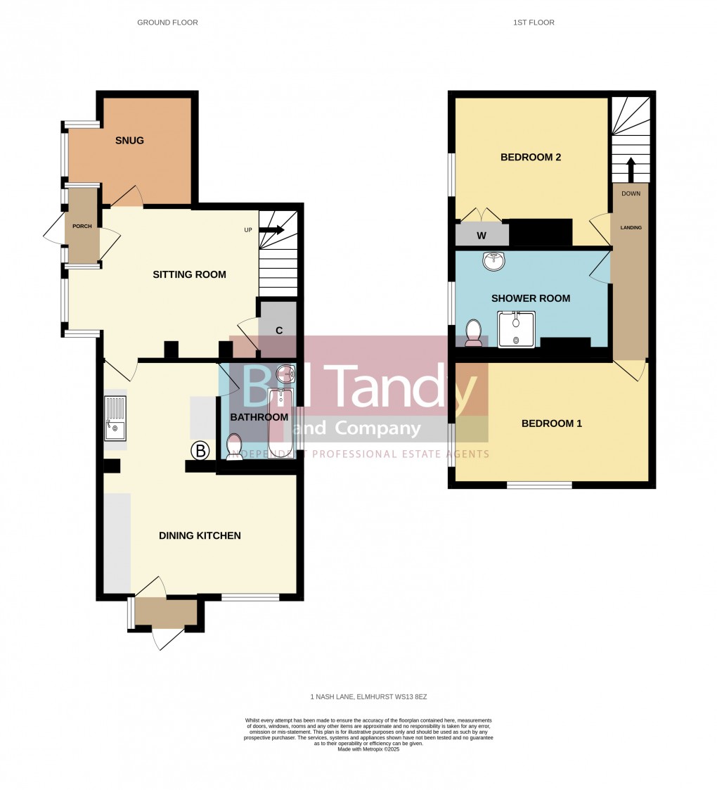 Floorplan for Nash Lane, Lichfield, Staffordshire
