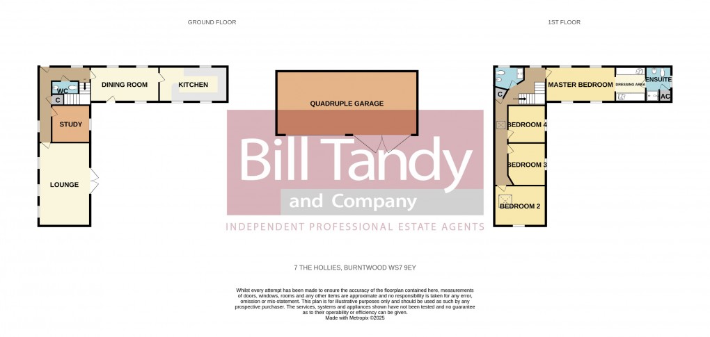 Floorplan for The Hollies, Burntwood, Staffordshire