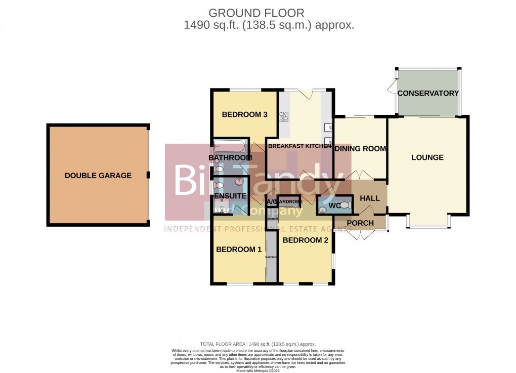 Floorplan for Boulton Close, Burntwood, Staffordshire