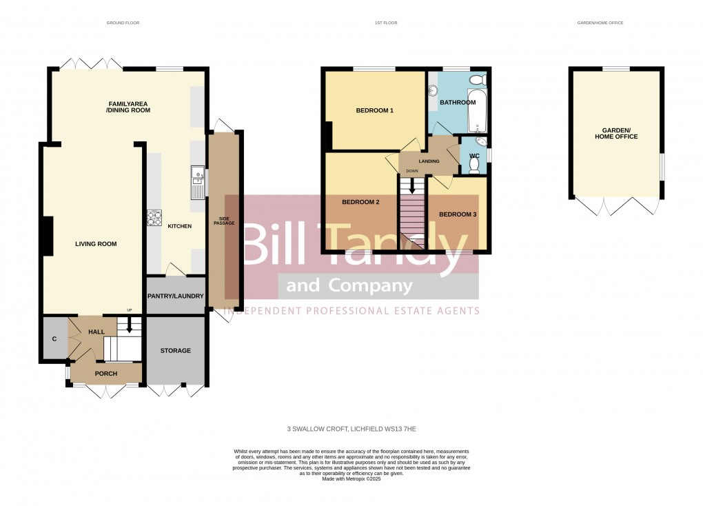 Floorplan for Swallow Croft, Lichfield, Staffordshire