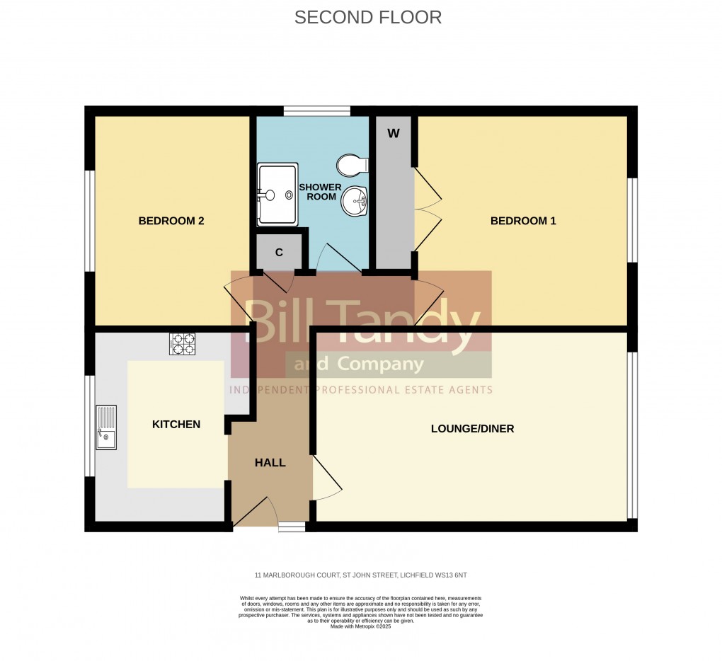 Floorplan for St John Street, Lichfield, Staffordshire