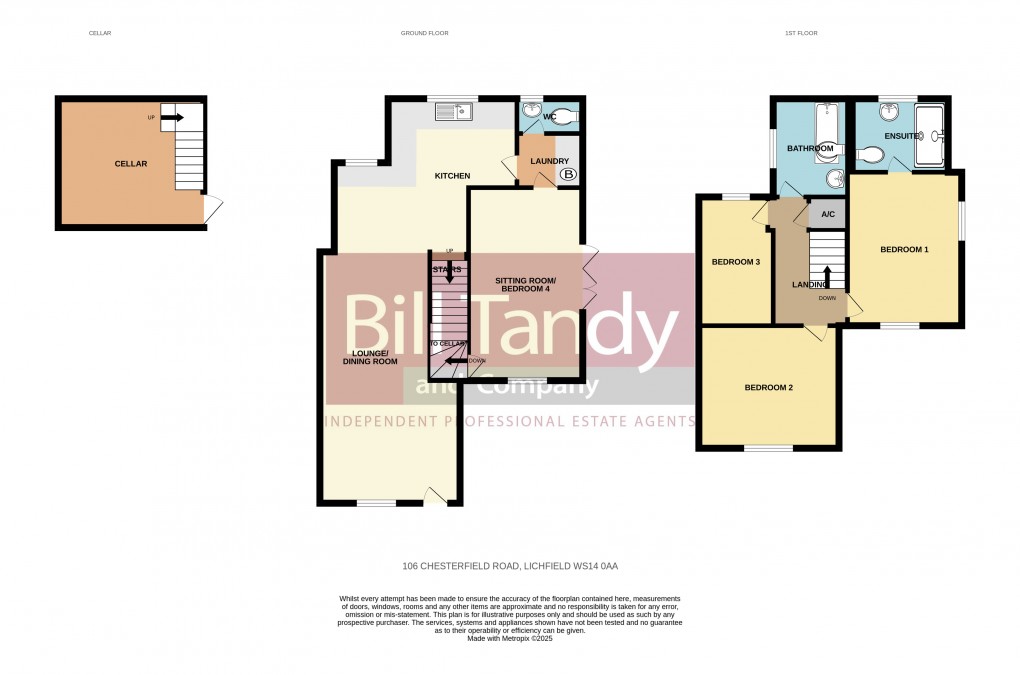 Floorplan for Chesterfield Road, Lichfield, Staffordshire