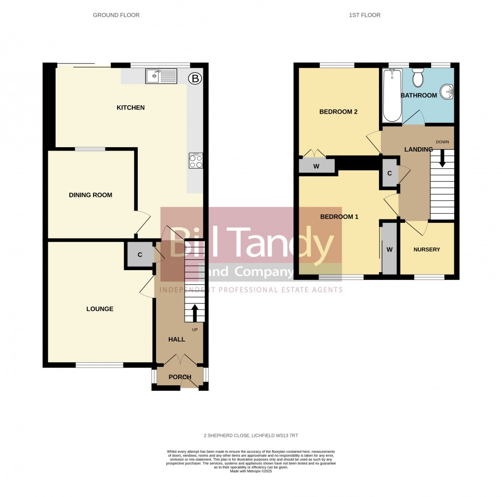 Floorplan for Shepherd Close, Lichfield, Staffordshire