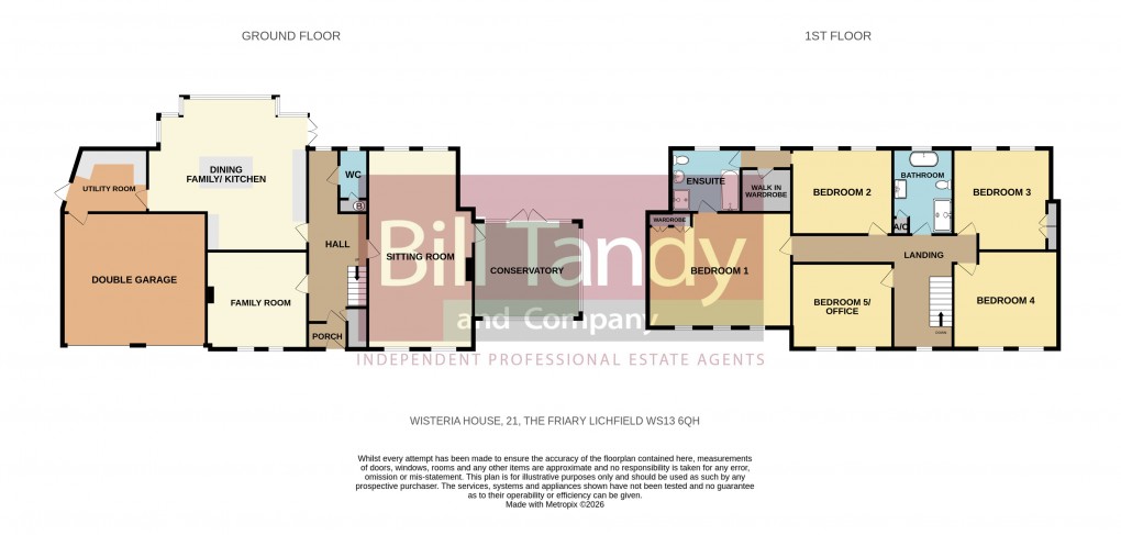 Floorplan for 21 The Friary, Lichfield, Staffordshire
