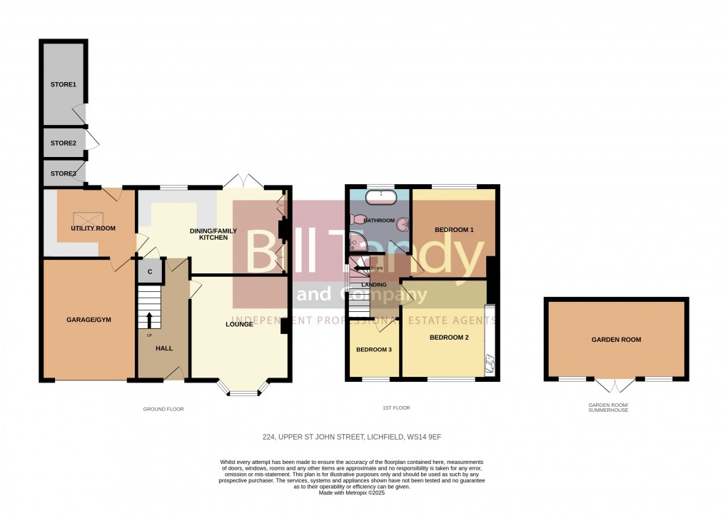 Floorplan for Upper St John Street, Lichfield, Staffordshire