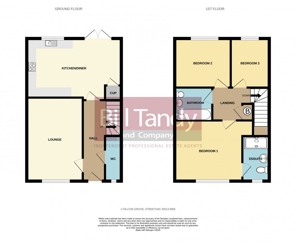 Floorplan for Streethay, Lichfield, Staffordshire