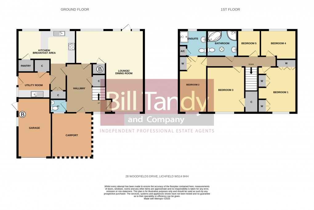 Floorplan for Woodfields Drive, Lichfield, Staffordshire