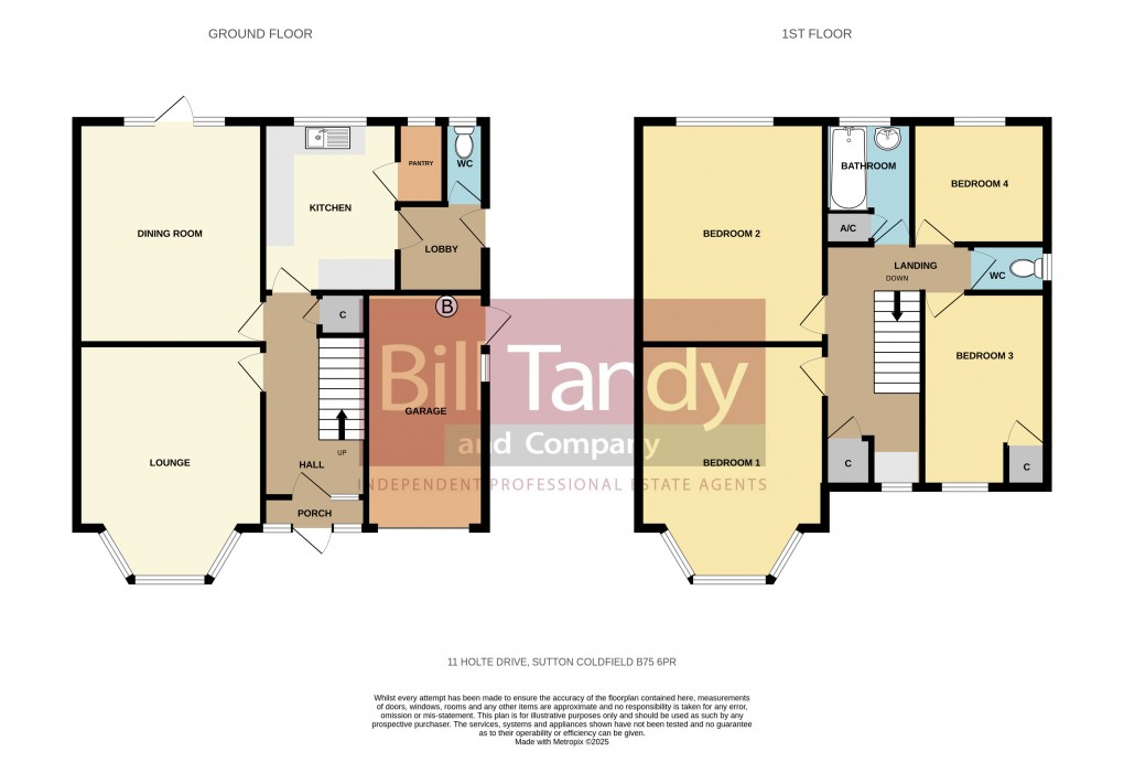 Floorplan for Holte Drive, Sutton Coldfield, West Midlands