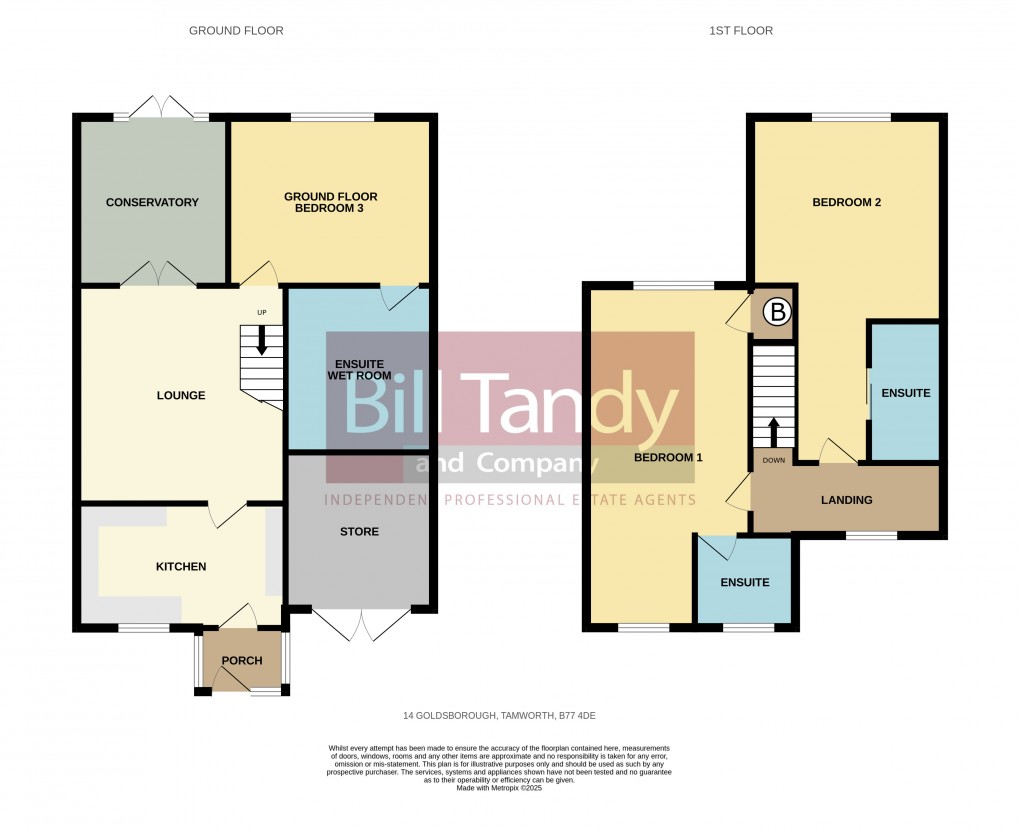 Floorplan for Wilnecote, Tamworth, Staffordshire