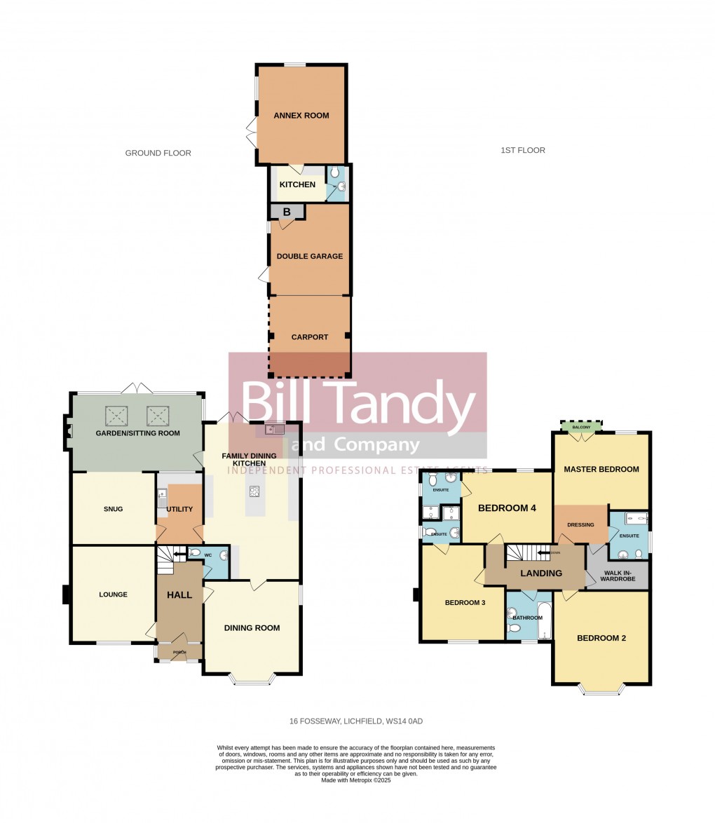 Floorplan for Fosseway, Lichfield, Staffordshire