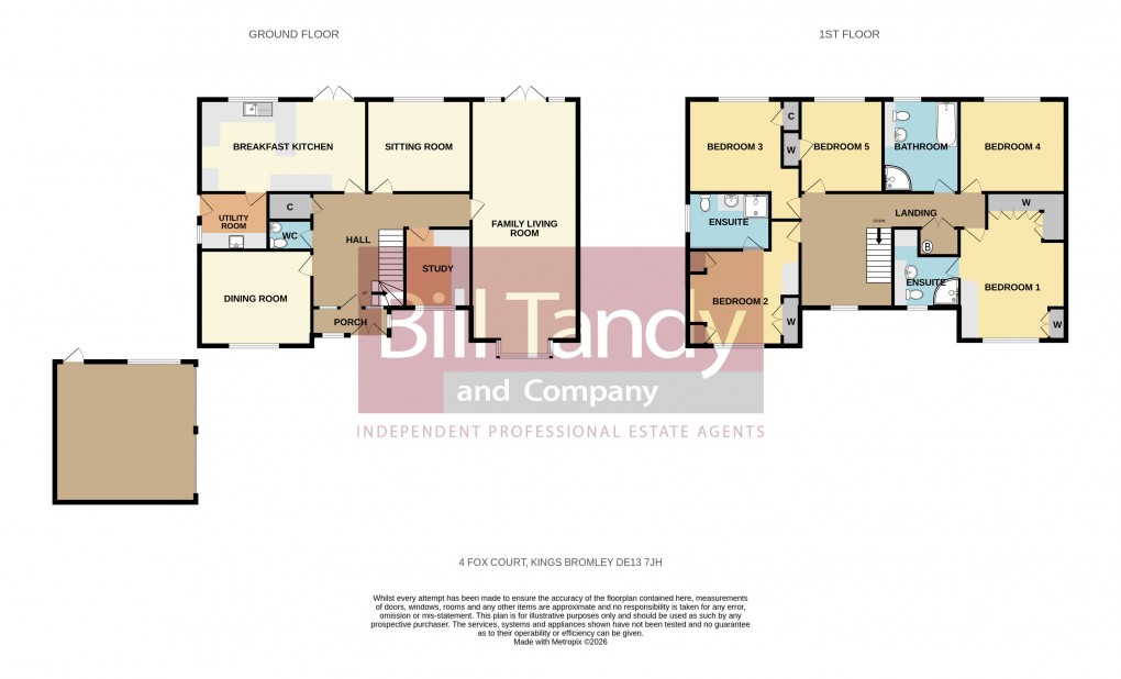 Floorplan for Kings Bromley, Burton-on-Trent, Staffordshire