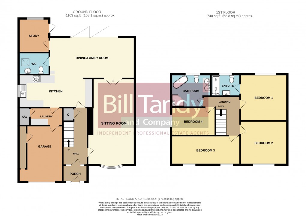 Floorplan for Cannock Wood, Rugeley, Staffordshire