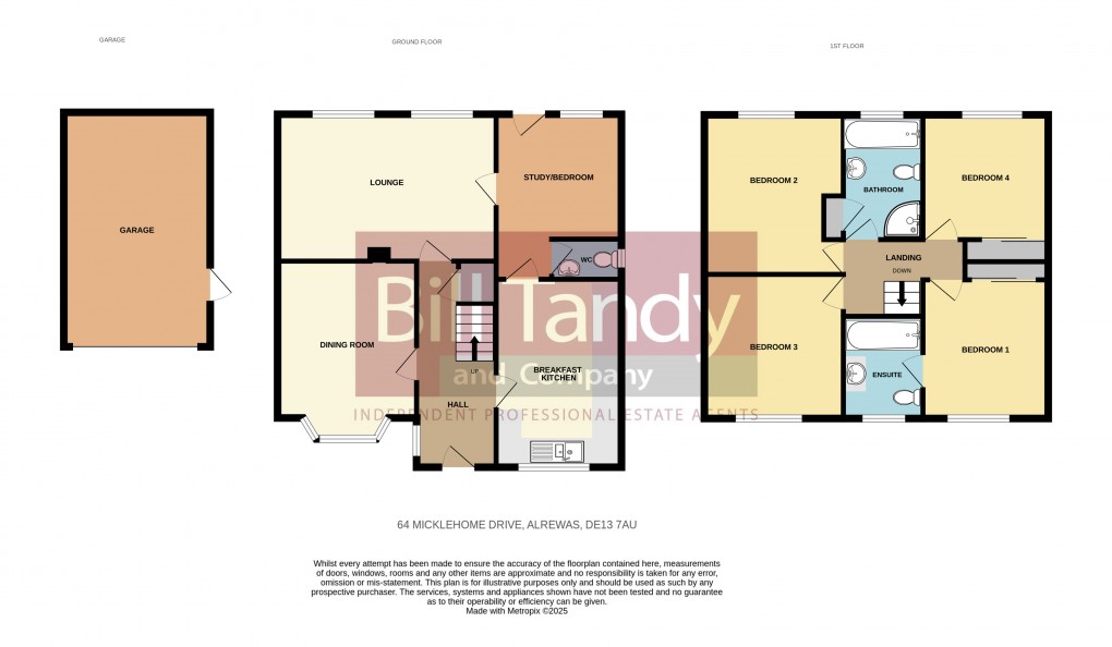 Floorplan for Alrewas, Burton-on-Trent, Staffordshire