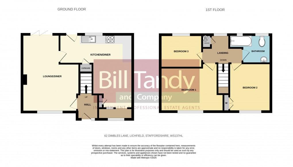 Floorplan for Dimbles Lane, Lichfield, Staffordshire