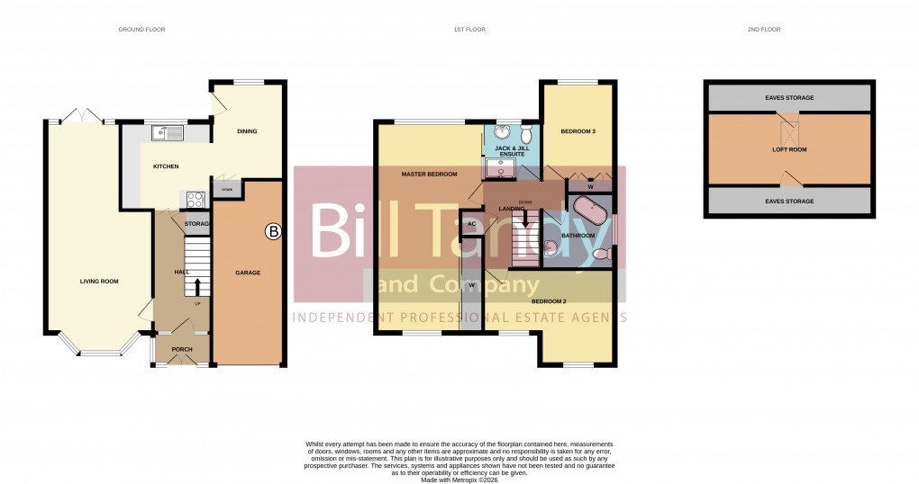 Floorplan for Lawnswood Avenue, Burntwood, Staffordshire